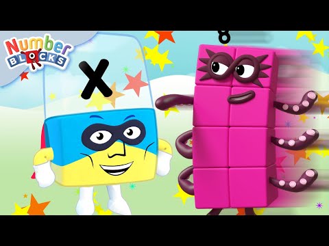 Learn to count & read | 1 hour of Alphablocks & Numberblocks Crossover - Level 2