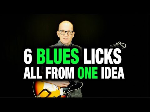 6 Blues Licks in E Minor - All From ONE Idea