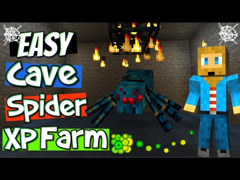KID-A-LOO - Minecraft Cave Spider XP Farm [BEST DESIGN] | Easy Cave Spider XP Farm Tutorial
