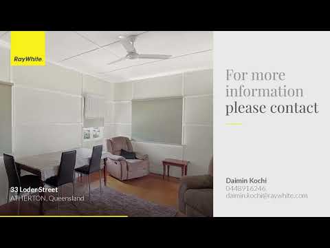 33 Loder Street, Atherton, QLD 4883, 3 침실, 1 욕실, House