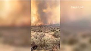 Ranchers hit hard during Big Grass Fire burning along Idaho-Oregon border