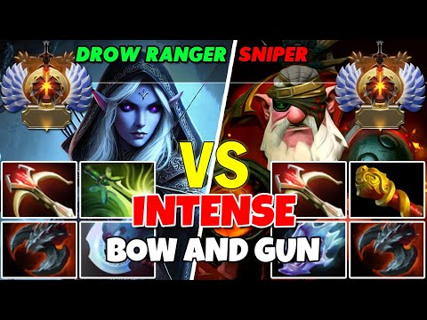 DROW RANGER (Carry) vs SNIPER (Mid) - Epic Battle Of Immortal Rank Dota 2 Players - Z Dota 2