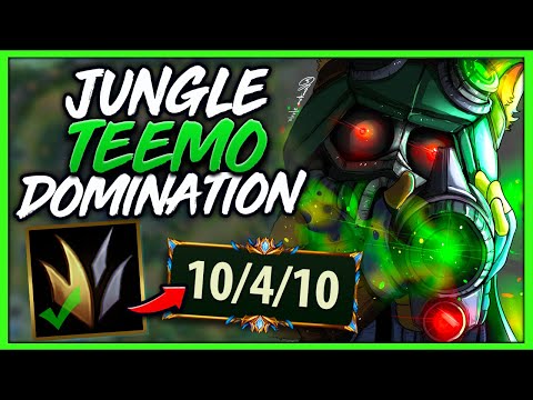 #1 TEEMO WORLD MASSIVE JUNGLE SLAUGHTER (CARRY EVERY GAME) - League of Legends