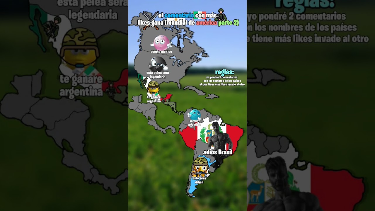 el comentario con más likes gana parte 2, Argentina 🇦🇷 vs México 🇲🇽 #geografia #mapper
