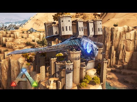 ARK: Desert Titan Platform Base - Cliffside Sand Castle (Speed Build)