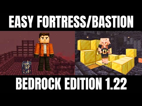 How To Find Nether Fortresses and Bastions in Minecraft Bedrock 1.22