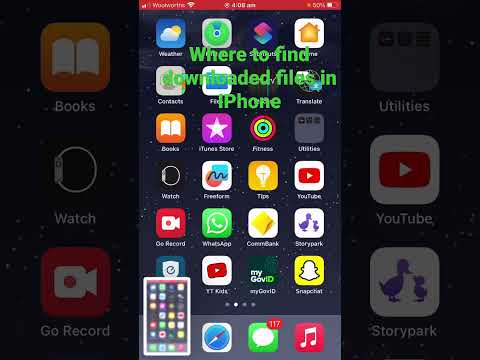 Where to find downloaded files in IPhone