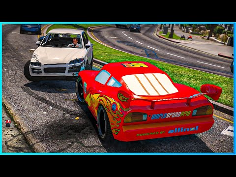 *CRAZY* Cars Lightning McQueen Crashes Ep.20 – GTA 5