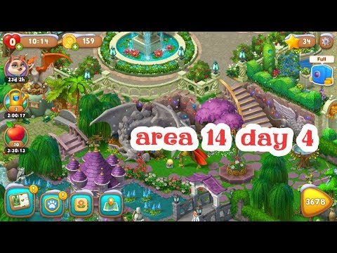 Gardenscapes -- the dragon area 14 day 4 🐉