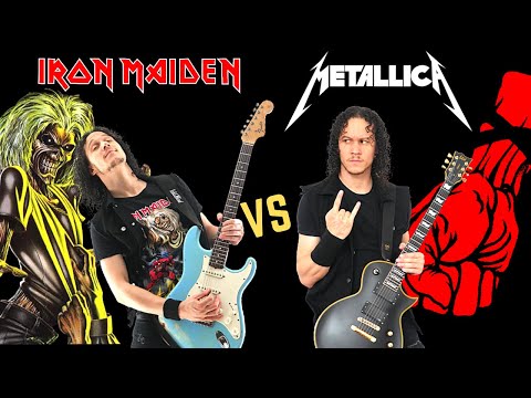 IRON MAIDEN VS METALLICA | Heavy Metal vs Thrash Metal (Guitar Riffs Battle) cover
