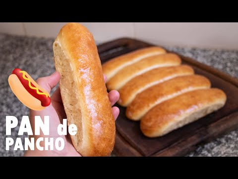 PAN HOT DOG CASERO 🌭🌭 (perro caliente, pancho)