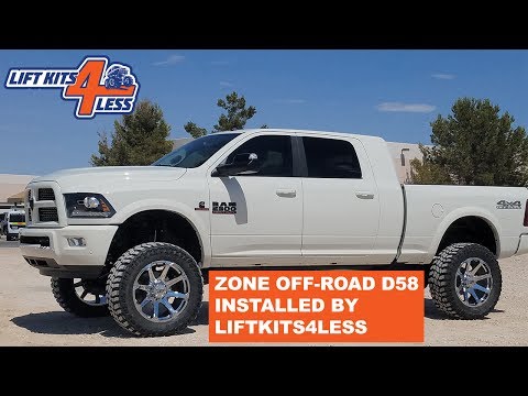 Zone Offroad D58N/D60N 6.5" Radius Arm Suspension Lift Kit 2014-Current Ram 2500 4WD Diesel