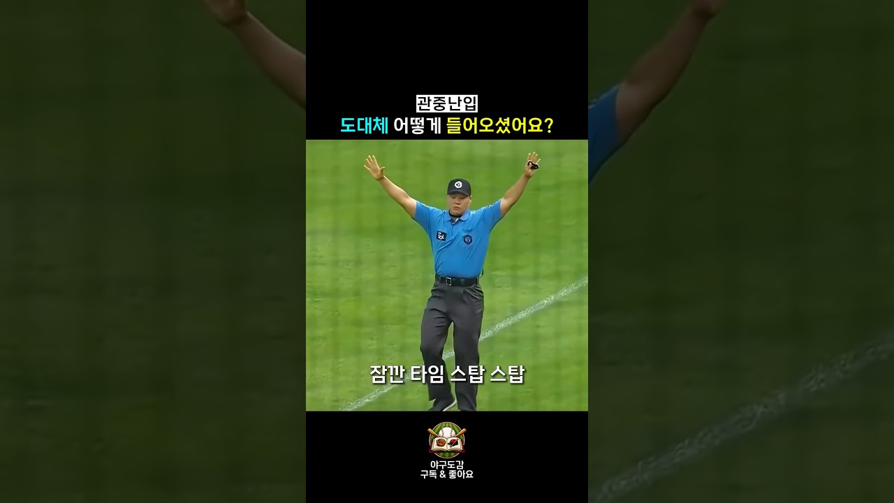 역대급 조용하기 끝난 관중난입
