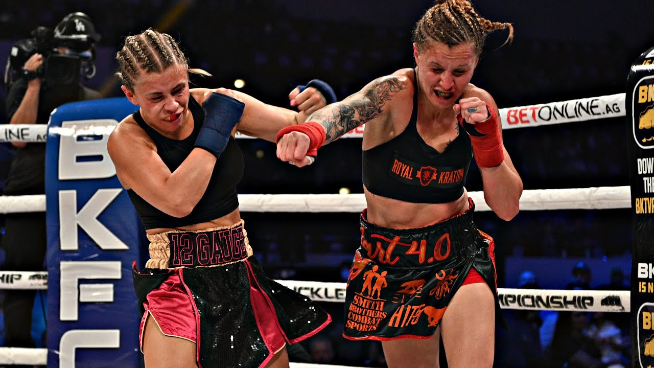 Full Fight Video Paige VanZant makes bare knuckle debut against Britain Hart