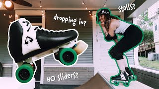 Can you drop in on roller skates without sliders?