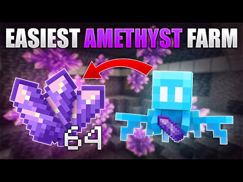 Easiest Amethyst Farm - Bedrock — Minecraft farm tutorial thumbnail