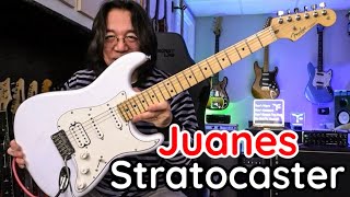 Video thumbnail for Juanes Fender Stratocaster Luna White Demo by TomoFujitaMusic