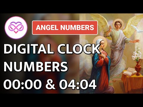 Digital Clock Angel Numbers 00:00 & 04:04