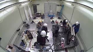 Assembly and integration time-lapse of Spectrograph Module #1 for Subaru Prime Focus Spectrograph