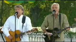 Olsen Brothers - Fly On The Wings Of Love, live Allsang on Grensen