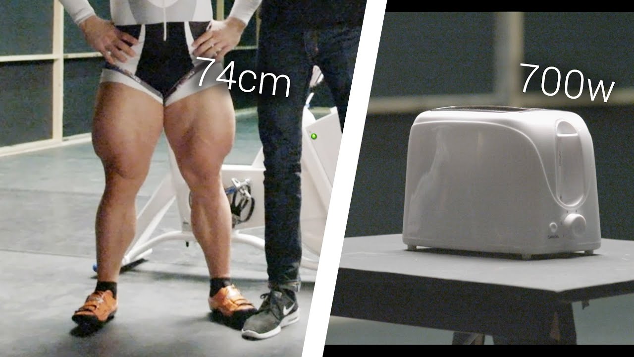 Olympic Cyclist Vs. Toaster: Can He Power It? - YouTube