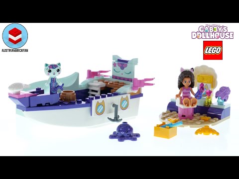 Vidéo LEGO Gabby's Dollhouse 10786 : Le bateau et le spa de Gabby et Marine