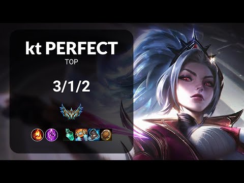 kt PerfecT Akali vs Rumble TOP - KR CHALLENGER Patch 13.20