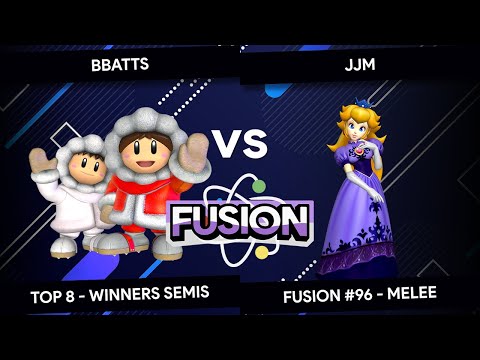 Fusion #96 - Melee - Bbatts (Peach) vs JJM (Ice Climbers) - Top 8 - Winners Semis