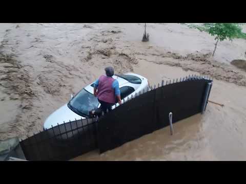 Video: Momentul viiturii din comuna Pianu, surprins de localnici