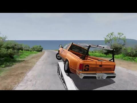 Rollover Cliff Drops #1 - BeamNG Drive