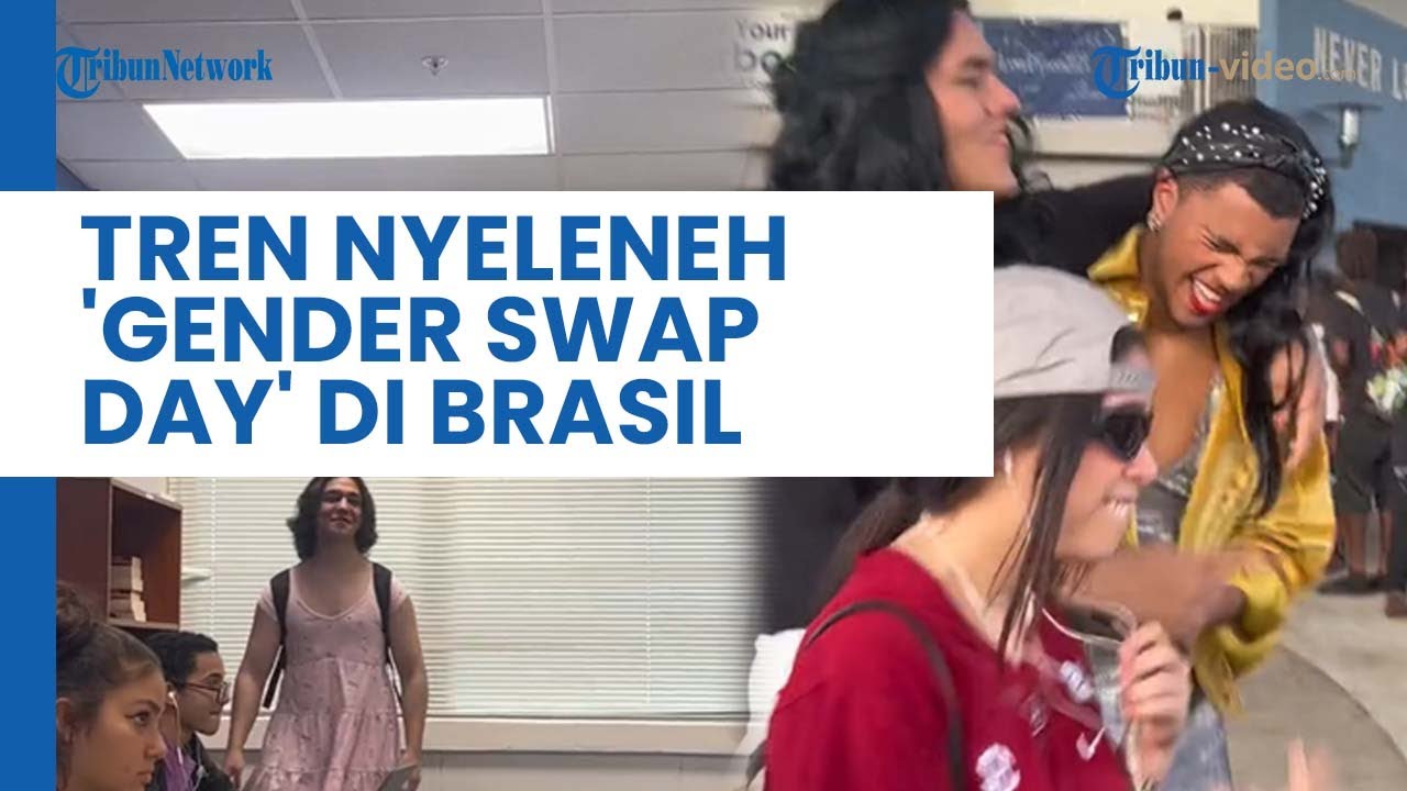 Viral Tren 'Gender Swap Day' di Sekolah, Siswa Pakai Gaun & Rok