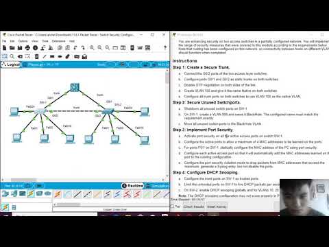 S R W E Packet Tracer 11.6.1  Switch Security Configuration- Amores, Chean Archer B.
