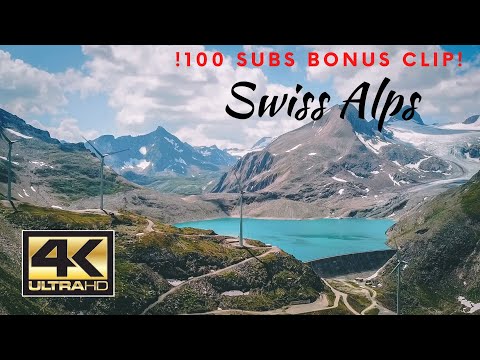 4k Swiss Alps Aerials | Enjoy the Aerial Views of the Swiss Mountains in Valais - Switzerland