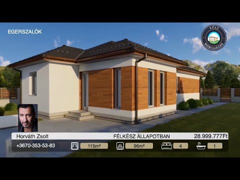 👉🏻BEMUTATJUK! EGERSZALÓK 115m²-es ENERGYFRIENDHOME CSALÁDI HÁZ TÍPUSTERVET