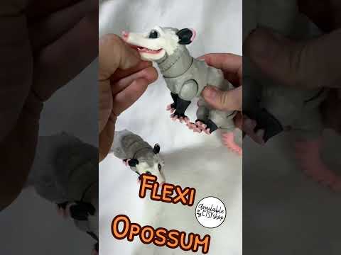 Now #available in my #etsyshop #flexi #opossum! From @matmire_makes this is super #cute #marsupial￼
