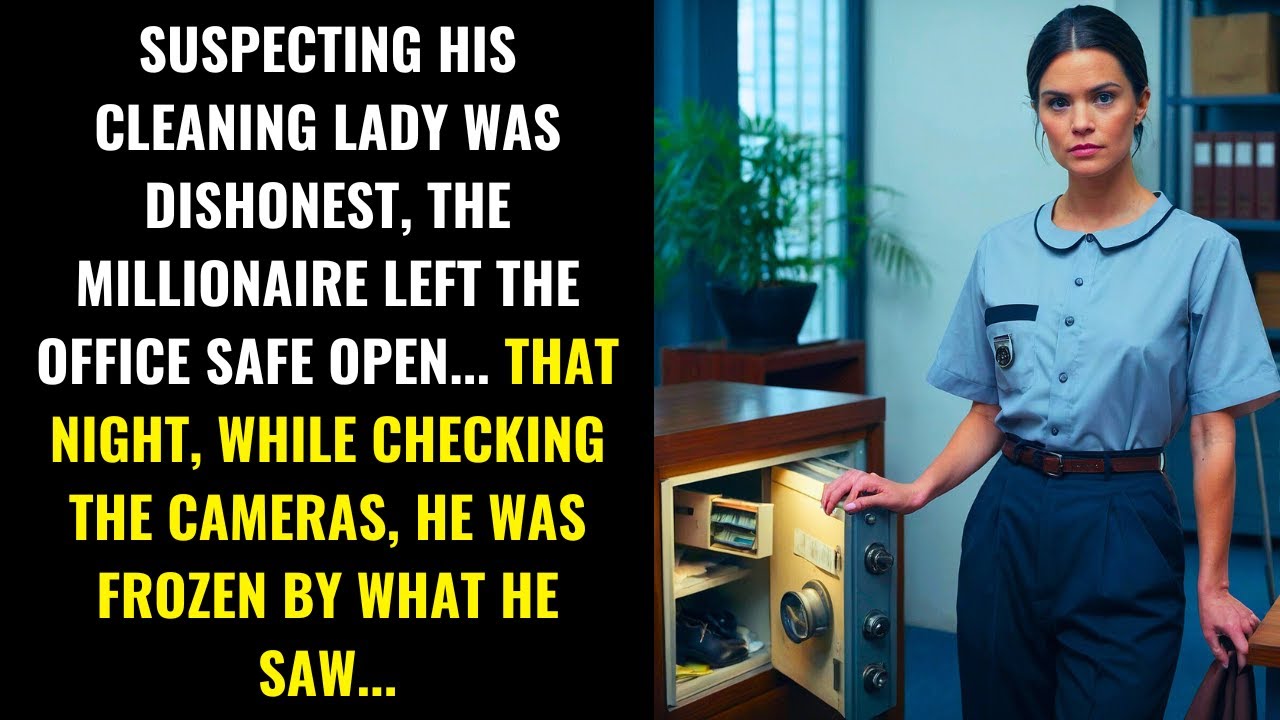 THE MILLIONAIRE SUSPECTS HIS MAID AND LEAVES THE SAFE OPEN… WHAT HE SAW LEFT HIM FROZEN...