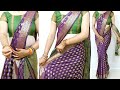 How To Drape A Saree With Perfect Side Pleats Saree Draping Tips Tricks For Beginners Sari