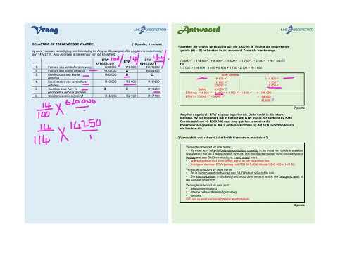 GRAAD 11 EN 12 REKENINGKUNDE - Verduideliking en berekeninge van die BTW