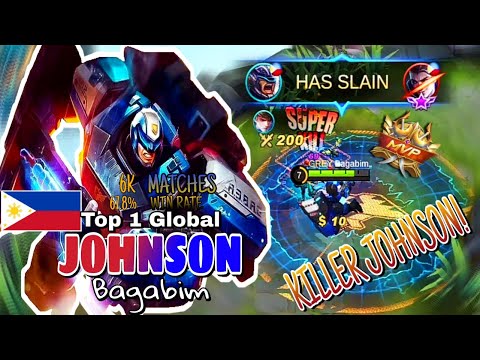 Johnson is the new killer tank | TOP 1 GLOBAL JOHNSON by Bagabim ~ MLBB