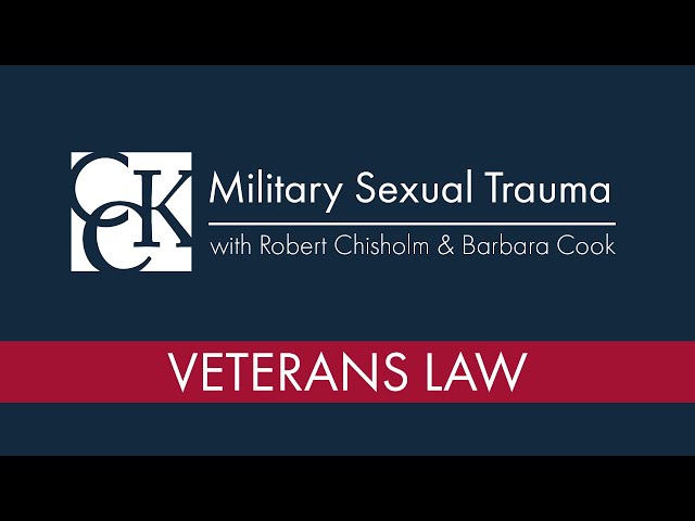 Military Sexual Trauma (MST): How to Get Service Connection