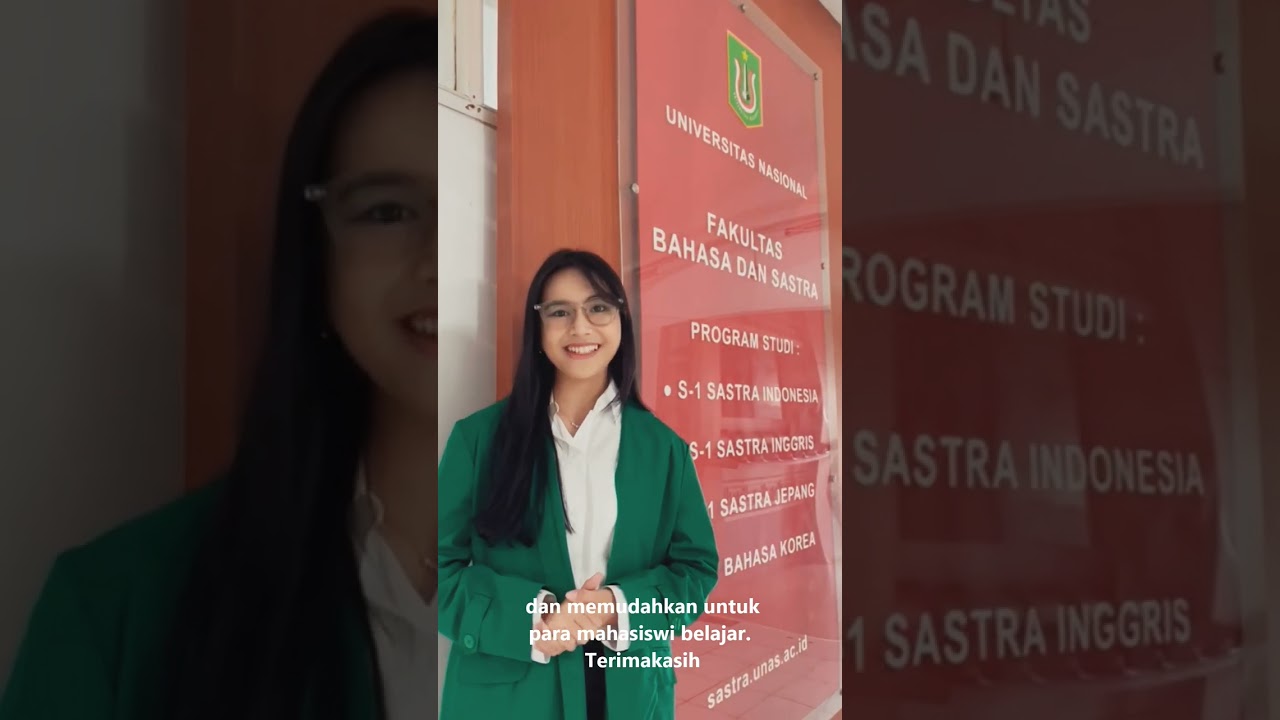 Testimoni Gita JKT48 (Gita Sekar Andarini) tentang Program Studi Sastra Inggris, FBS UNAS #shorts