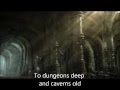 The Hobbit - Dwarf Song ( lyrics ) [HD] 