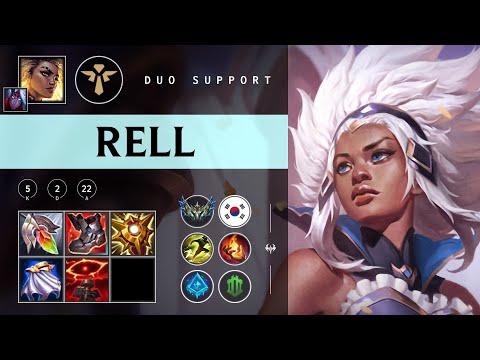 Rell Support vs Pantheon - KR Challenger Patch 25.22