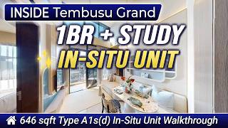 Tembusu Grand 1 Bedroom + Study Walkthrough | 646 sqft Type A1s(d) In-Situ Showflat Unit
