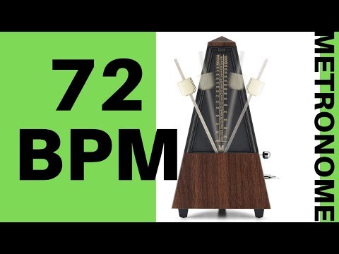 72 BPM Metronome - Click Track 72 Beats Per Minute