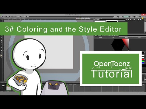 OpenToonz Tutorial #3 - Coloring and the Style Editor