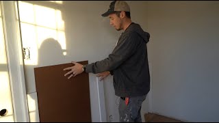 Wainscoting Installation - Eliminating Texture with Hardboard (masonite, eucaboard)