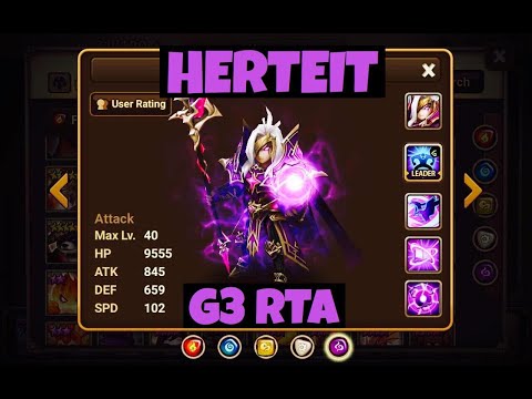 Summoners War - Herteit in G3 RTA (Dark Lightning Emperor)