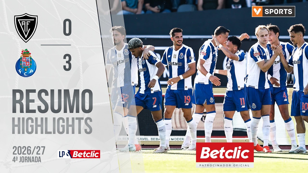 Resumo: Académico 0-3 FC Porto (Liga 26/27 #4)