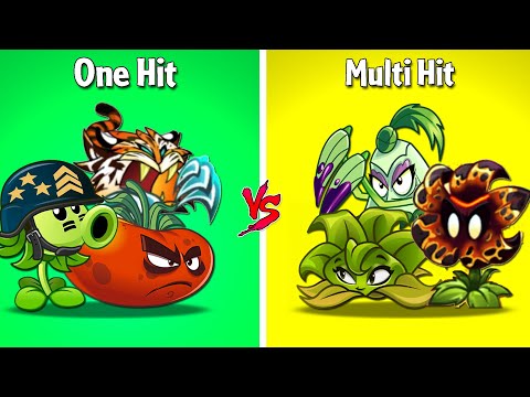 Team One HIt vs Multi Hit - Who Will Win? - PvZ 2 Team Plant Vs Team Plant